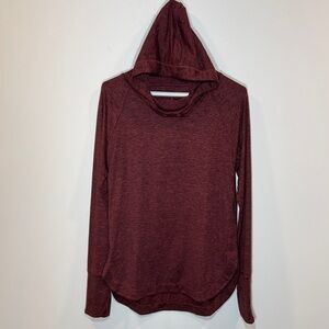 Athleta Burgundy Hooded Top